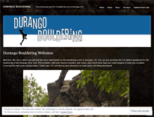 Tablet Screenshot of durangobouldering.com